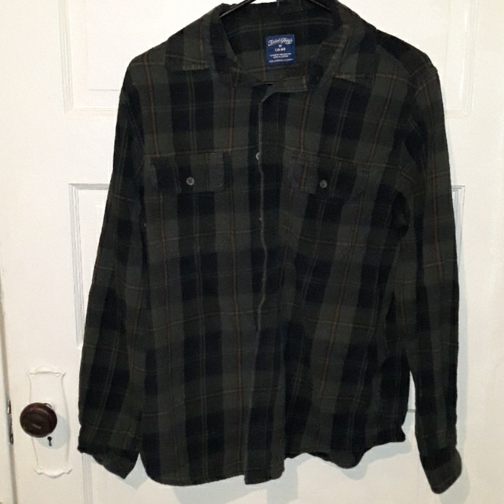 Faded Glory green flannel